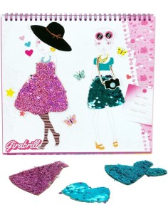 Girabrilla Fashion Sketch Book per Ragazze | Quaderno Disegni Moda | Nice Group | shop in casa 2