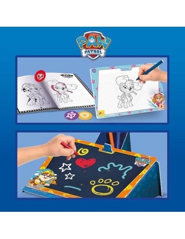 Paw Patrol Backpack Creative Kit - Kit Creativo per Disegnare con Leggio, Lavagnette, Pennarelli e Stickers | Shop in Casa