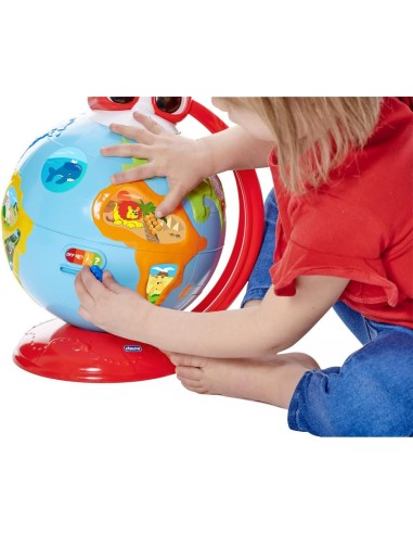 Chicco Edu Globe | Mappamondo Educativo Parlante per Bambini | Scopri Geografia con Metodo Montessori | shop in casa