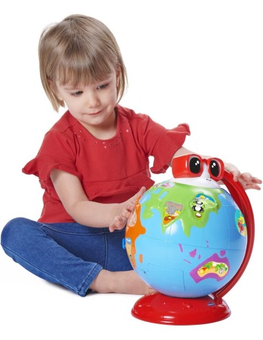 Chicco Edu Globe | Mappamondo Educativo Parlante per Bambini | Scopri Geografia con Metodo Montessori | shop in casa