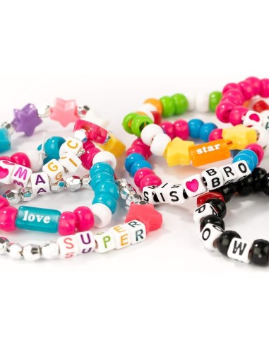 Perline ABC 500 Unicorn Kit Creativo con 500 Perline e 10 Metri di Corda Elastico | Braccialetti Unicorno | Nice Group | shop in
