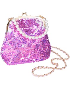 Girabrilla Fashion Bag Borsetta Borsellino con Paillettes e Tracolla | Borsetta Colorata per Bambini | Nice Group | shop in casa 2