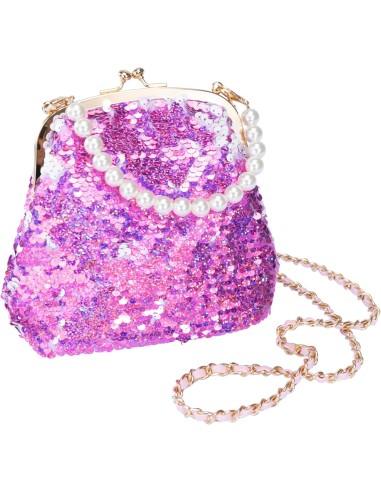 Girabrilla Fashion Bag Borsetta Borsellino con Paillettes e Tracolla | Borsetta Colorata per Bambini | Nice Group | shop in casa