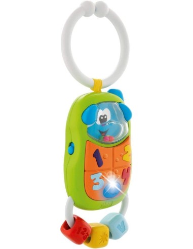 Chicco Trillino Telefono Del Cucciolo | Sonaglio Elettronico con Luci e Suoni per Bambini 3-18 Mesi