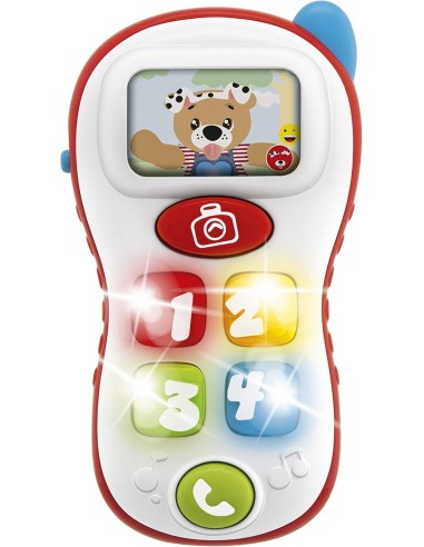 Chicco Trillino Telefono Del Cucciolo | Sonaglio Elettronico con Luci e Suoni per Bambini 3-18 Mesi