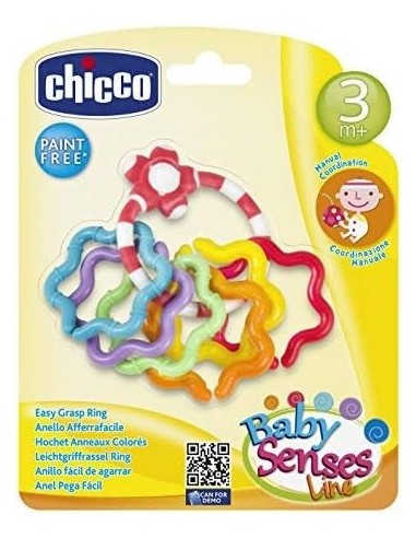 Chicco Anelli Colorati per Bambini - Gioco per Coordinazione e Dentizione