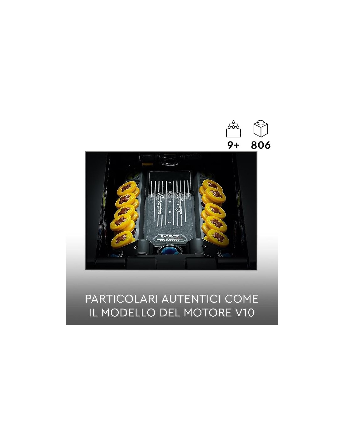 GIOCATTOLO PUBBLICIZZATO: vendita online LEGO Technic Lamborghini Huracán Tecnica, Modellino di Auto da Costruire, 42161 in o...