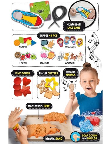 Lisciani Giochi Montessori Work-box - 50 Esperienze Educative con Scatola in Legno | Shop in Casa