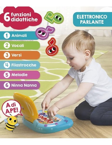 CAROTINA Baby Laptop LED Screen | Laptop Elettronico con Luci e Melodie | Shop in Casa