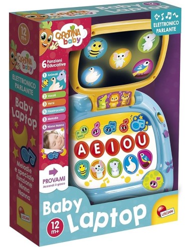 CAROTINA Baby Laptop LED Screen | Laptop Elettronico con Luci e Melodie | Shop in Casa