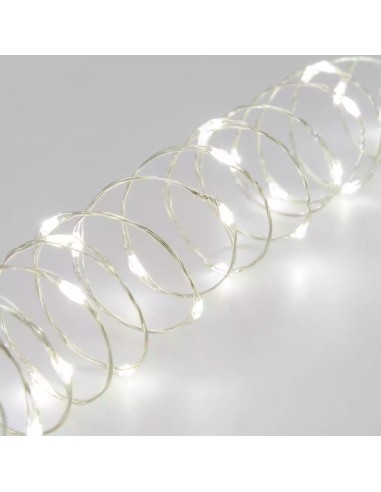LUCI DI NATALE: vendita online Luci di Natale Catena da 4+10mt con 200 MicroLED Bianco Caldo - Effetti Luce Dinamici - Cavo A...