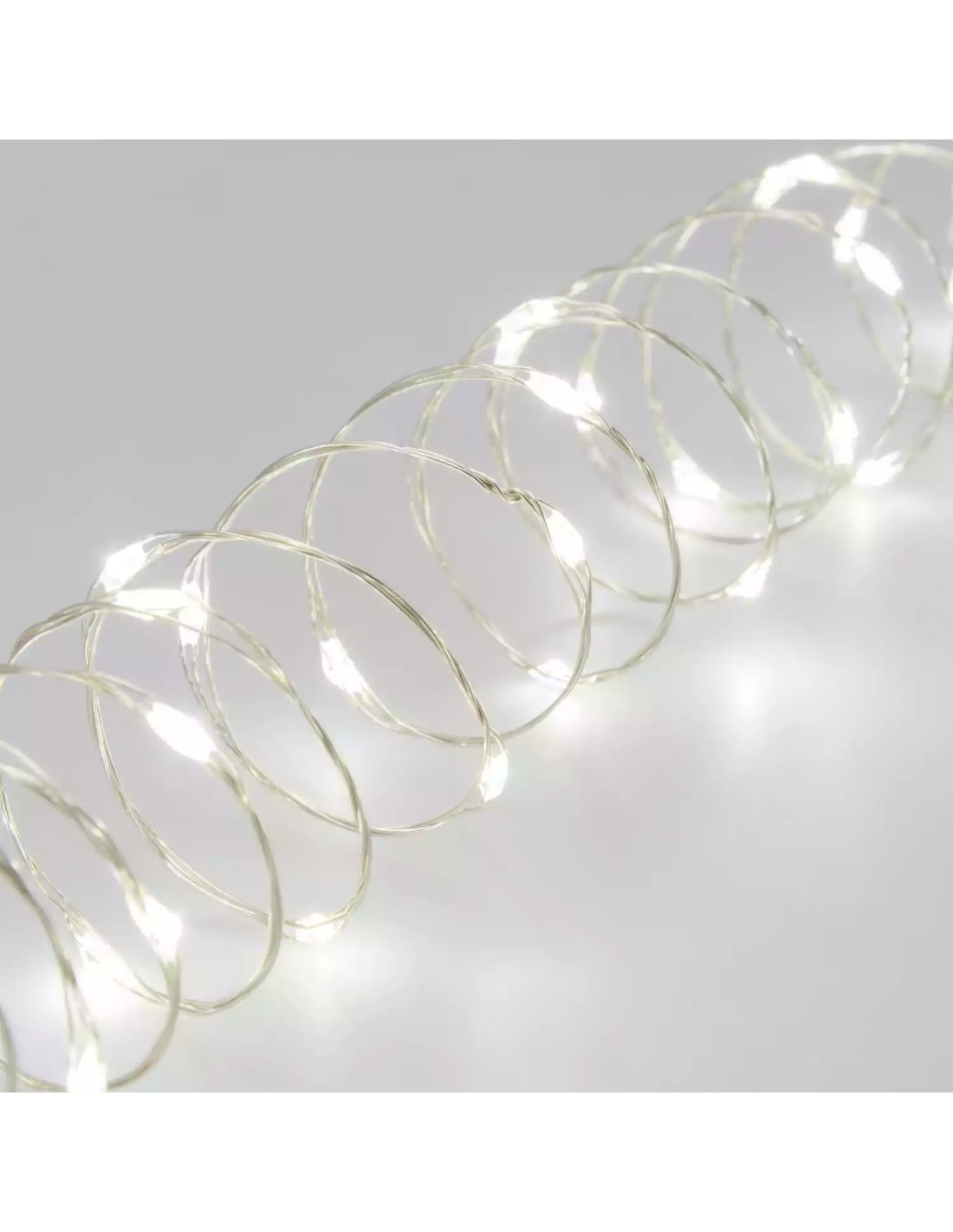 LUCI DI NATALE: vendita online Luci di Natale Catena da 4+10mt con 200 MicroLED Bianco Caldo - Effetti Luce Dinamici - Cavo A...