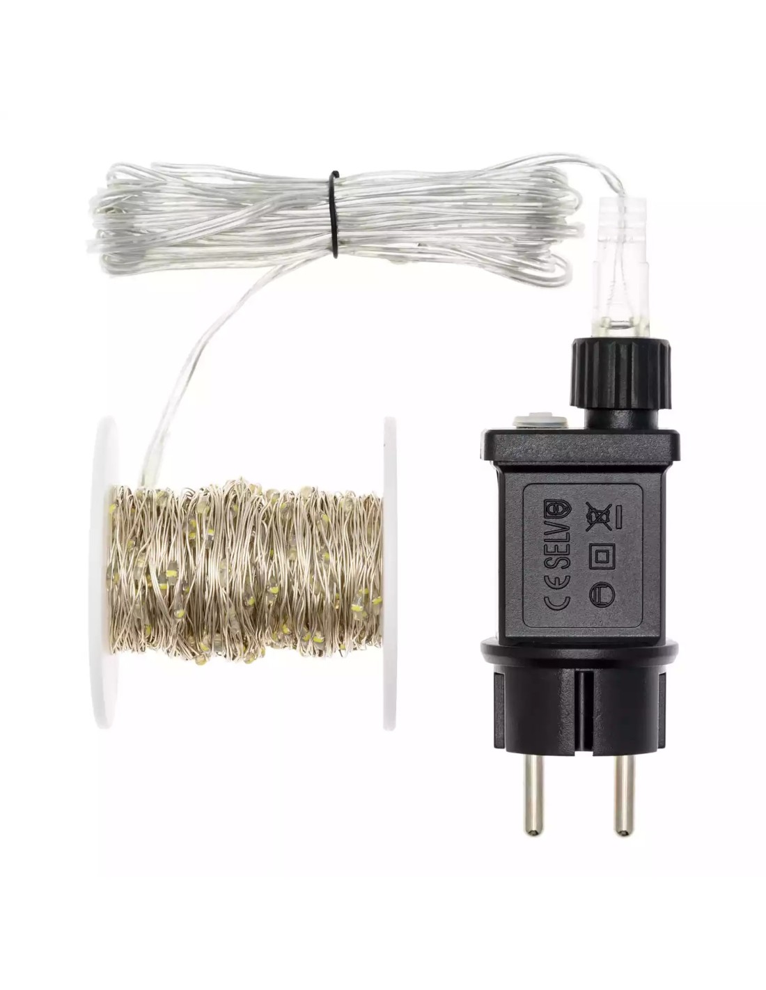 LUCI DI NATALE: vendita online Luci di Natale Catena da 4+10mt con 200 MicroLED Bianco Caldo - Effetti Luce Dinamici - Cavo A...
