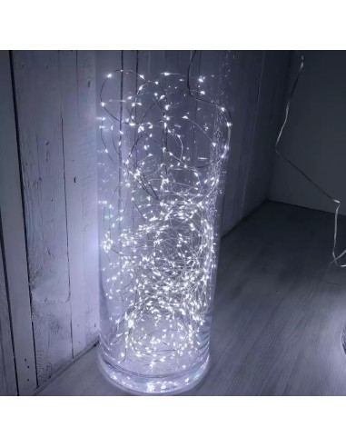 LUCI DI NATALE: vendita online Luci di Natale Catena da 4+10mt con 200 MicroLED Bianco Caldo - Effetti Luce Dinamici - Cavo A...
