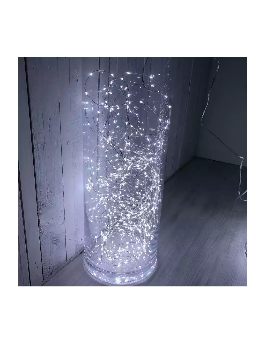 LUCI DI NATALE: vendita online Luci di Natale Catena da 4+10mt con 200 MicroLED Bianco Caldo - Effetti Luce Dinamici - Cavo A...