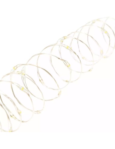 LUCI DI NATALE: vendita online Luci di Natale Catena da 4+10mt con 200 MicroLED Bianco Caldo - Effetti Luce Dinamici - Cavo A...