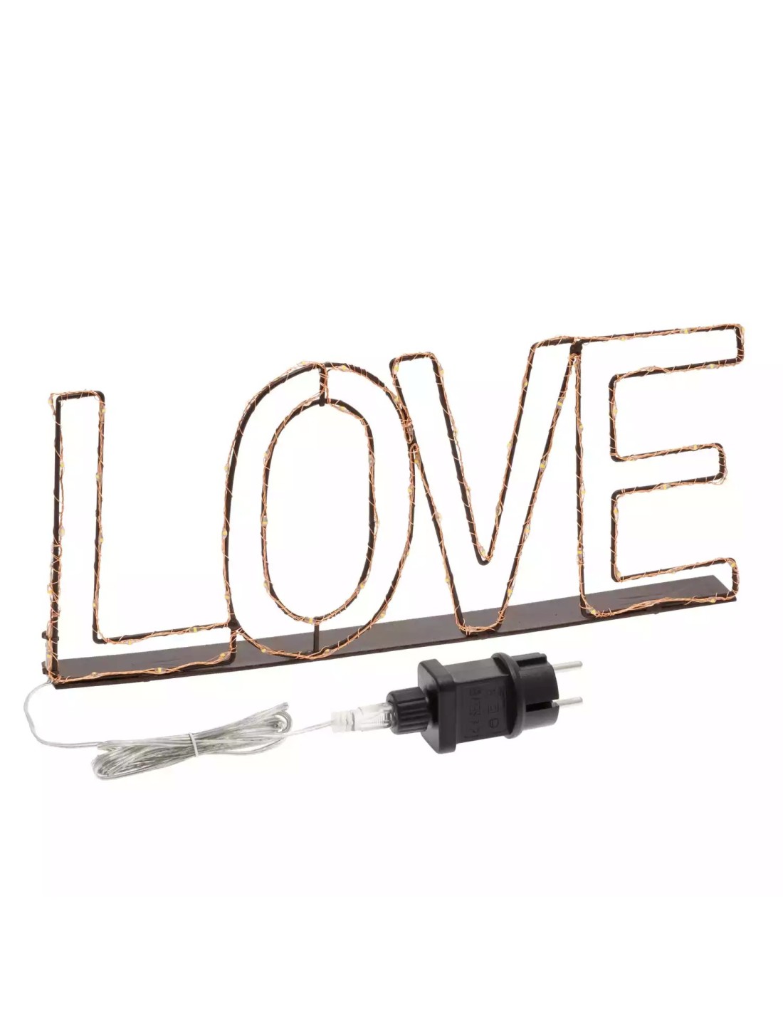 LUCI DI NATALE: vendita online Scritta LOVE Luminosa a LED Bianco Caldo - Decorazione Romantica in offerta