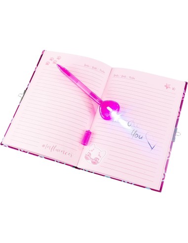 Influencer Diario Segreto Squishy Gatto, Set Scrittura per Bambini | shop in casa