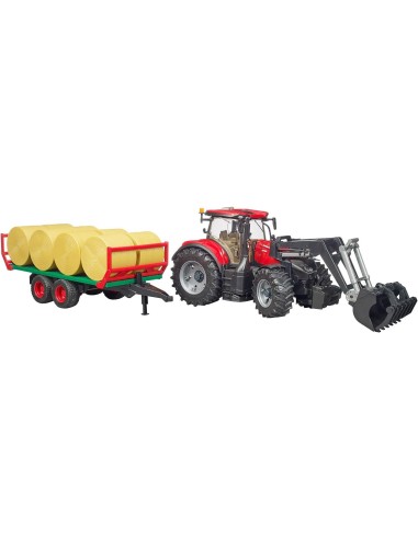 Trattore con Benna e Rimorchio Porta Balle Bruder Spielwaren | shop in casa