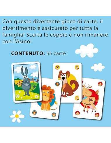 Ludoteca Le Carte Dei Bambini Asino, Gioco di Carte per Bambini | shop in casa