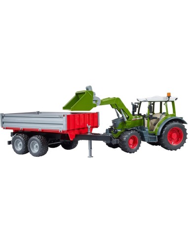 Trattore Fendt Vario 211 con Rimorchio e Escavatore Bruder | shop in casa