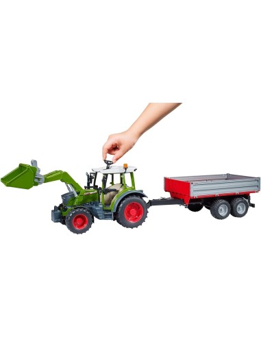 Trattore Fendt Vario 211 con Rimorchio e Escavatore Bruder | shop in casa