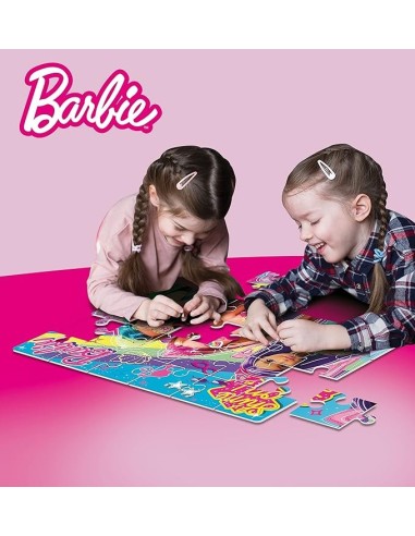 GIOCHI DI SOCIETA'E PUZZLE: vendita online Barbie Puzzle Maxifloor 60, Puzzle 70x50 cm, 60 Pezzi, Ricostruisci Immagini Barbi...