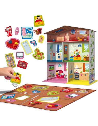 Montessori La Mia Casa - Gioco 3D Montessori per Bambini dai 3 Anni, Casa da Montare con 15 Elementi Sagomati | shop in casa
