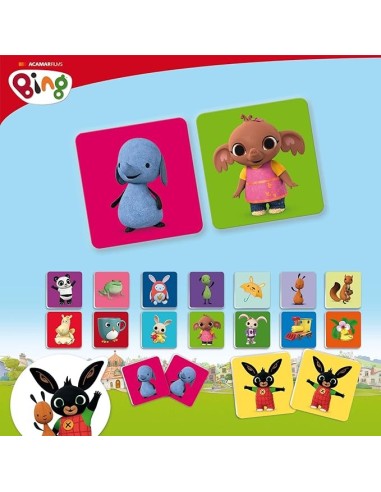 Bing Memoria Puzzle - Gioco Memo con Tessere Resistenti e Grandi Dimensioni, 32 Tessere, Sviluppa Memoria e Attenzione | shop in