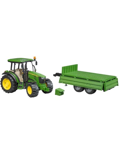 Trattore John Deere 5115M con Rimorchio Ribaltabile - Bruder in Scala 1:16 | shop in casa