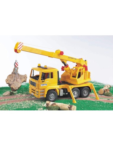 Camion con Gru MAN TGA Bruder, Gru Rotante, Braccio Estensibile | shop in casa