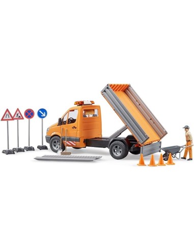 Mercedes Benz Sprinter Comunale, Giocattolo Bruder con Autista e Accessori | shop in casa