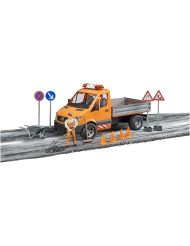 Mercedes Benz Sprinter Comunale, Giocattolo Bruder con Autista e Accessori | shop in casa