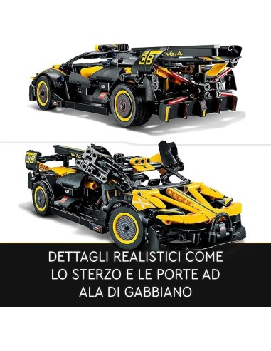 GIOCATTOLO PUBBLICIZZATO: vendita online LEGO Technic Bugatti Bolide, Kit di Costruzione Supercar, Modellino Auto Giocattolo ...