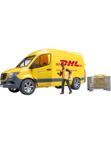 Camion DHL Sprinter con Personaggio, Mercedes Benz Sprinter Bruder, Porte Apribili | shop in casa