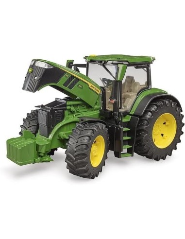 Trattore John Deere 7R 350 Bruder, Trattore con Cofano Apribile e Peso Staccabile | shop in casa