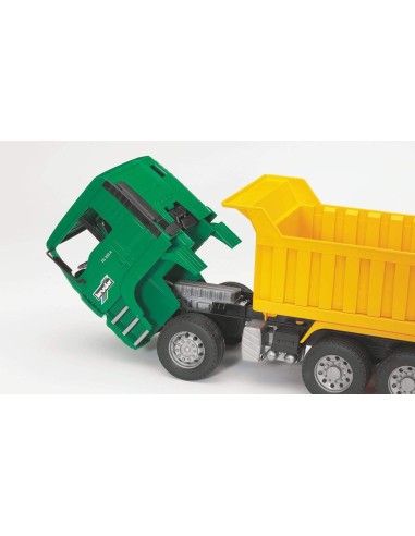 Autocarro MAN TGA con Cassone Ribaltabile, Camion da Costruzione Bruder | shop in casa