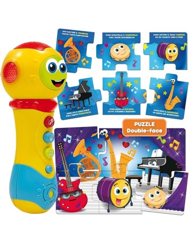 Carotina Baby Microfono Valentino Canterino 3 in 1, Giocattolo Allegro e Educativo | shop in casa