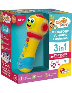 Carotina Baby Microfono Valentino Canterino 3 in 1, Giocattolo Allegro e Educativo | shop in casa