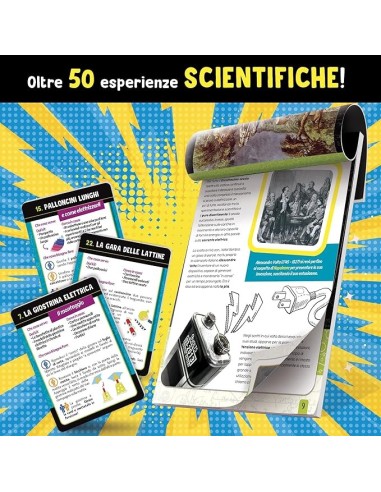 I'm a Genius Scienza in Casa Elettricità, Kit con Lampadina, Cannucce, Palloncini e Oltre 50 Esperienze Scientifiche | shop in c