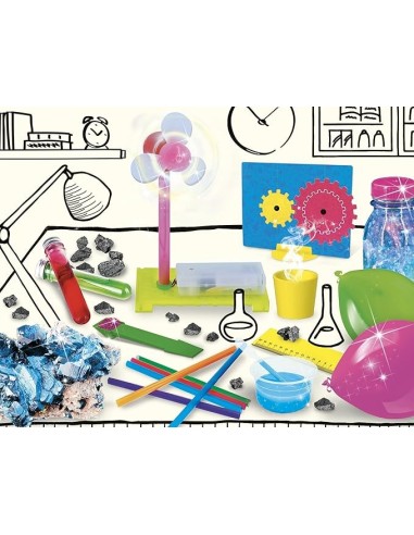 I'm a Genius Laboratorio di Scienze, 50 Esperienze Scientifiche con Kit Completo di Provette e Manuale Illustrato | shop in casa
