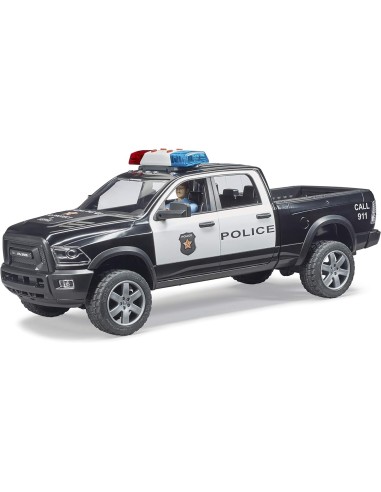 Auto Polizia RAM 2500 Bruder, Scala 1:16, Luci e Suoni, Personaggio Incluso | shop in casa