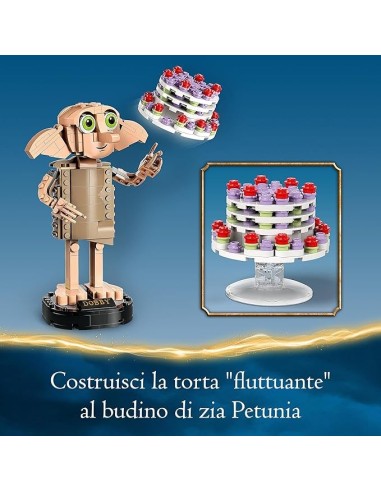 GIOCATTOLO PUBBLICIZZATO: vendita online LEGO Harry Potter Dobby l'Elfo Domestico, Modello Snodabile e Collezionabile, Regalo...