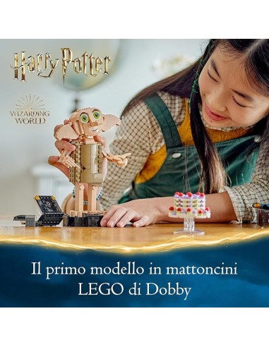 GIOCATTOLO PUBBLICIZZATO: vendita online LEGO Harry Potter Dobby l'Elfo Domestico, Modello Snodabile e Collezionabile, Regalo...
