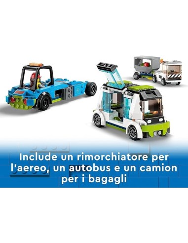 GIOCATTOLO PUBBLICIZZATO: vendita online LEGO City Aereo Passeggeri, Aeroplano Giocattolo, Veicoli dell'Aeroporto, 9 Minifigu...