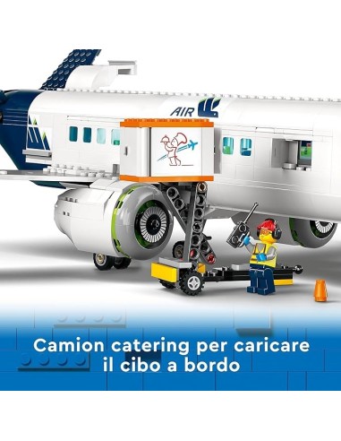 GIOCATTOLO PUBBLICIZZATO: vendita online LEGO City Aereo Passeggeri, Aeroplano Giocattolo, Veicoli dell'Aeroporto, 9 Minifigu...