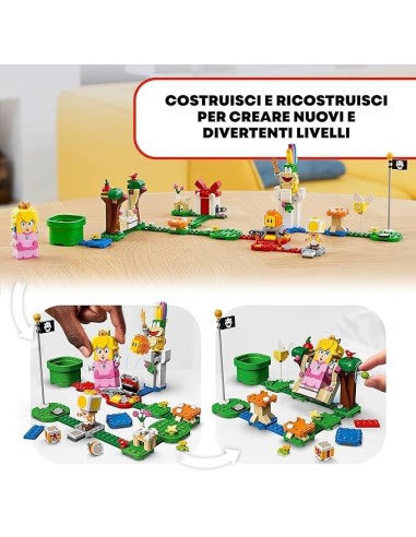 GIOCATTOLO PUBBLICIZZATO: vendita online LEGO Super Mario Starter Pack Avventure di Peach 71403, Set da Costruire con Princip...