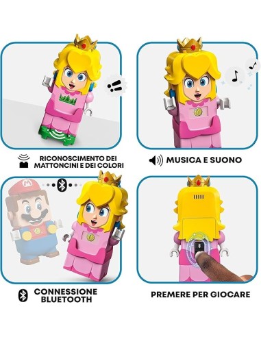 GIOCATTOLO PUBBLICIZZATO: vendita online LEGO Super Mario Starter Pack Avventure di Peach 71403, Set da Costruire con Princip...