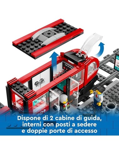 GIOCATTOLO PUBBLICIZZATO: vendita online LEGO City Tram e Fermata del Tram 60423, Treno Giocattolo da Costruire, Idea Regalo ...