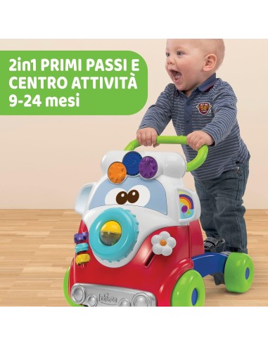 Chicco Happy Hippy 2in1 - Primi Passi e Centro Attività Manuali per Bambini